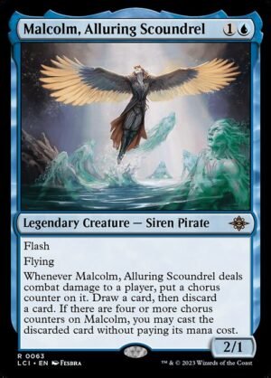 Malcolm, Alluring Scoundrel - Foil<br /><span class="collector-number">Collector No. 63</span>