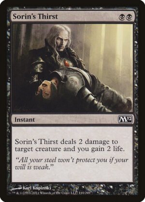 Sorin's Thirst<br /><span class="collector-number">Collector No. 110</span>