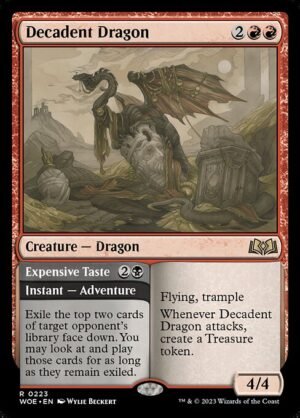 Decadent Dragon // Expensive Taste - Foil<br /><span class="collector-number">Collector No. 223</span>
