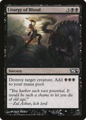 Liturgy of Blood<br /><span class="collector-number">Collector No. 104</span>