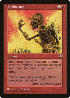 Incinerate<br /><span class="collector-number">Collector No. 184</span>