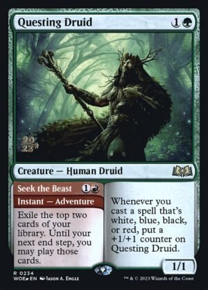 Questing Druid // Seek the Beast - Foil<br /><span class="collector-number">Collector No. 234s</span>