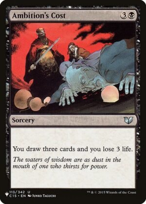 Ambition's Cost<br /><span class="collector-number">Collector No. C15-113</span>