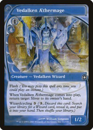 Vedalken Aethermage - Foil<br /><span class="collector-number">Collector No. 61</span>