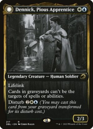 Dennick, Pious Apprentice // Dennick, Pious Apparition - Foil<br /><span class="collector-number">Collector No. 217</span>