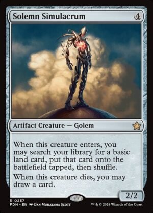 Solemn Simulacrum - Foil<br /><span class="collector-number">Collector No. 257</span>