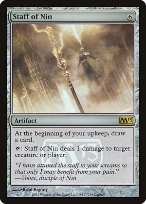 Staff of Nin - Foil<br /><span class="collector-number">Collector No. 217★</span>