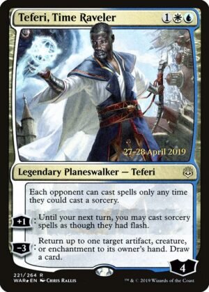 Teferi, Time Raveler - Foil<br /><span class="collector-number">Collector No. 221s</span>