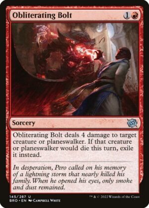 Obliterating Bolt<br /><span class="collector-number">Collector No. 145</span>