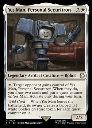 Yes Man, Personal Securitron - Foil<br /><span class="collector-number">Collector No. 29</span>