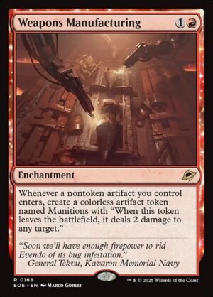 Weapons Manufacturing<br /><span class="collector-number">Collector No. 168</span>