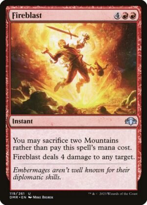 Fireblast<br /><span class="collector-number">Collector No. 119</span>
