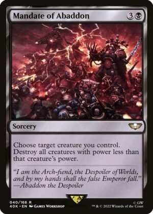 Mandate of Abaddon<br /><span class="collector-number">Collector No. 40</span>