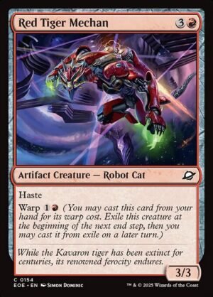 Red Tiger Mechan<br /><span class="collector-number">Collector No. 154</span>