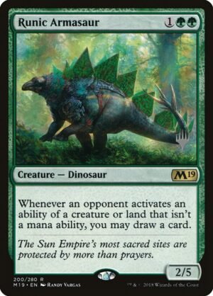 Runic Armasaur - Foil<br /><span class="collector-number">Collector No. 200p</span>