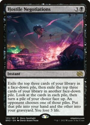 Hostile Negotiations<br /><span class="collector-number">Collector No. 105</span>