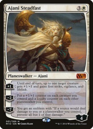 Ajani Steadfast<br /><span class="collector-number">Collector No. 1</span>