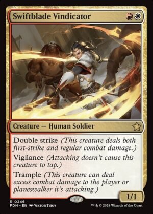 Swiftblade Vindicator - Foil<br /><span class="collector-number">Collector No. 246</span>