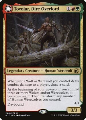Tovolar, Dire Overlord // Tovolar, the Midnight Scourge<br /><span class="collector-number">Collector No. 246</span>