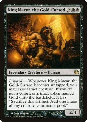 King Macar, the Gold-Cursed - Foil<br /><span class="collector-number">Collector No. 74</span>